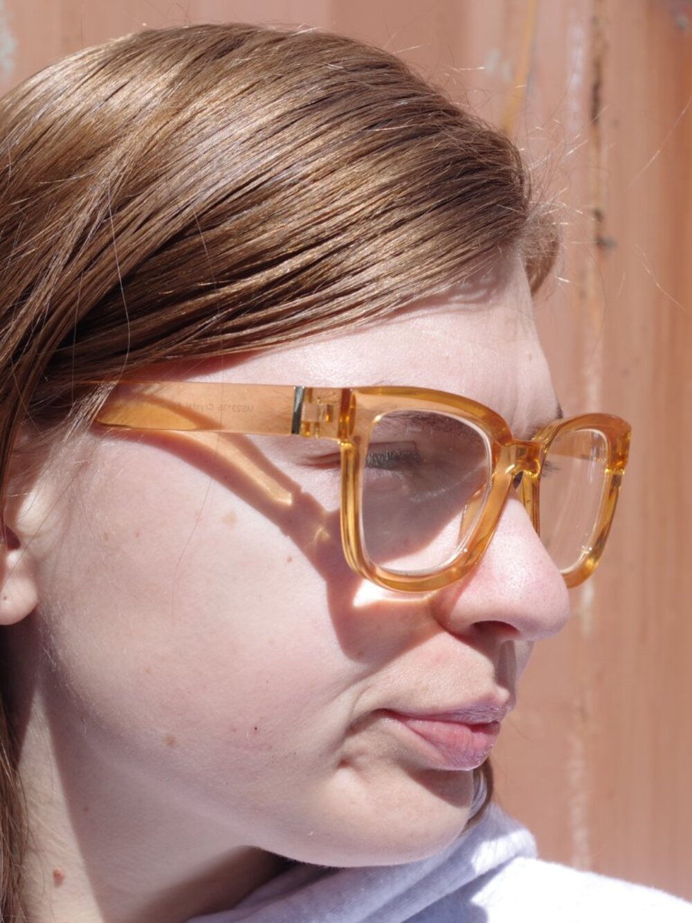 Vintage Eye Glasses Golden Yellow